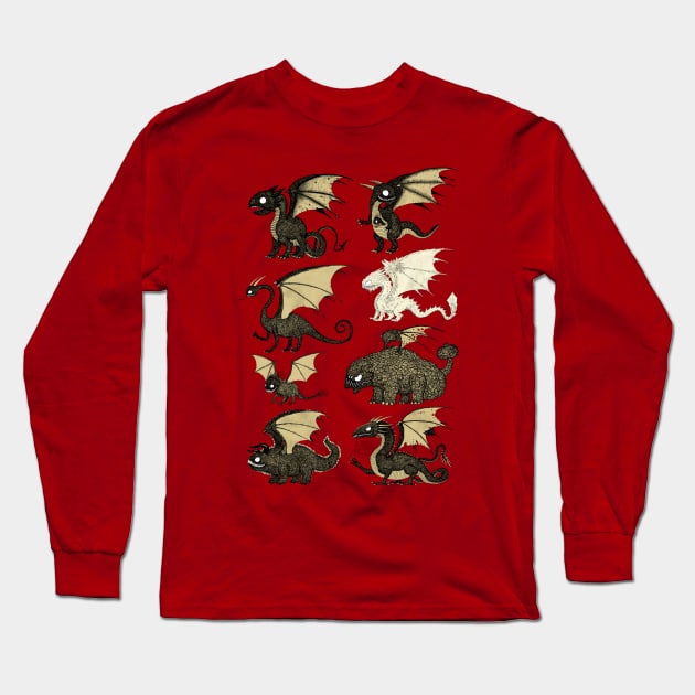 Assorted Dragons Long Sleeve T-Shirt by djrbennett